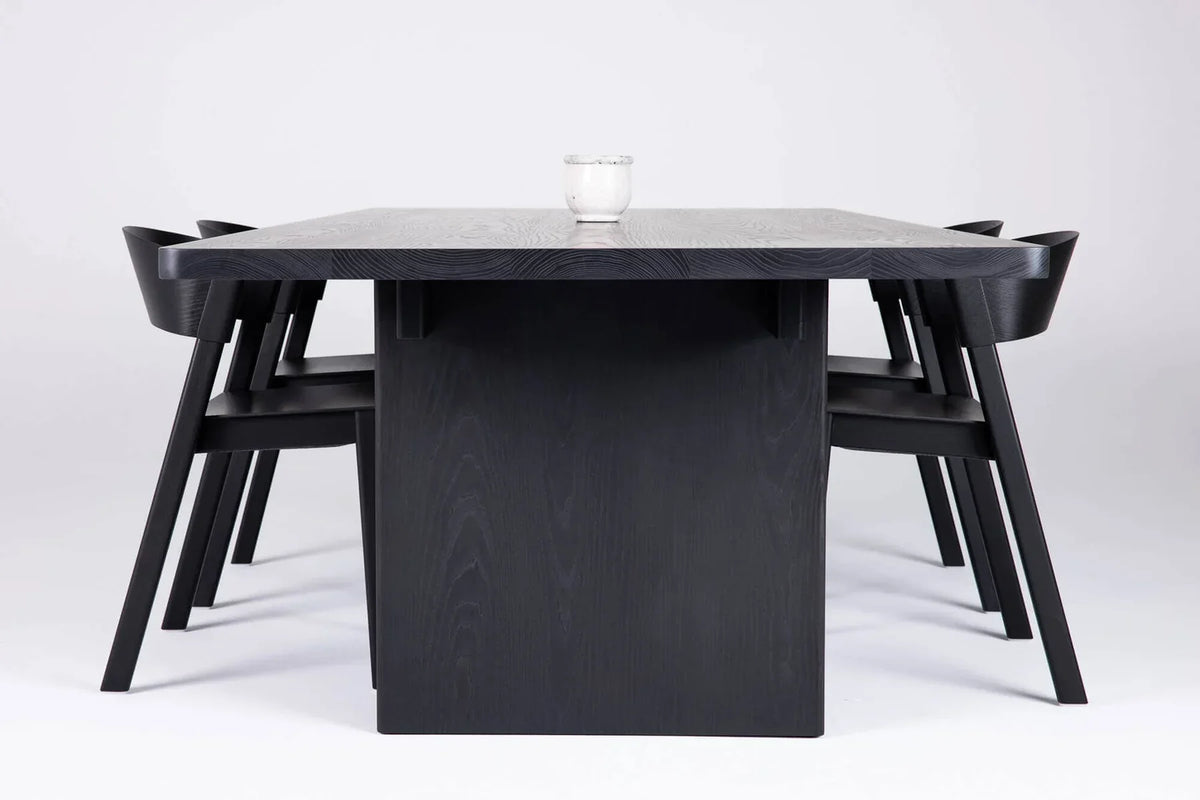 Black Stained Ash Dining Table
